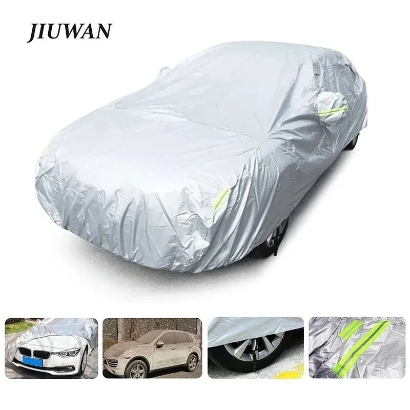 Car Cover Outdoor Protection Full Exterior Snow Sunshade Dustproof Universal